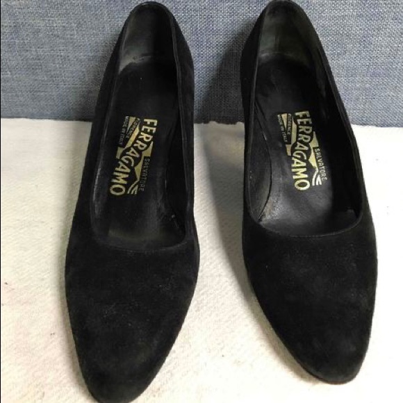 Black Salvatore Ferragamo Shoes size 6 1/2 - Picture 2 of 7